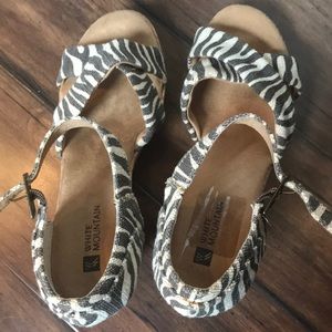 White mountain wedge heels. Never worn. Size 7.5